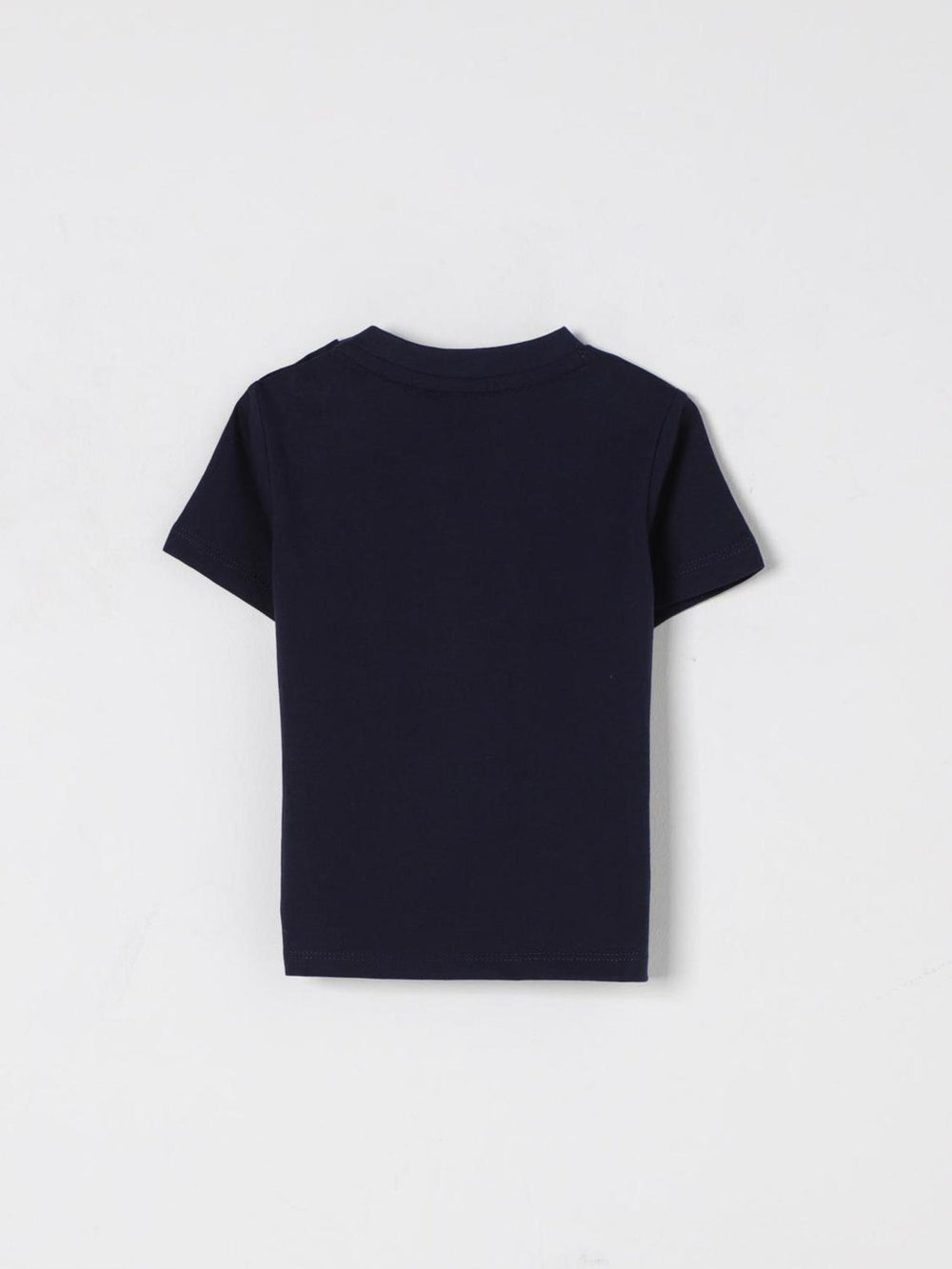 T-shirt bambino blu a maniche corte con stampa