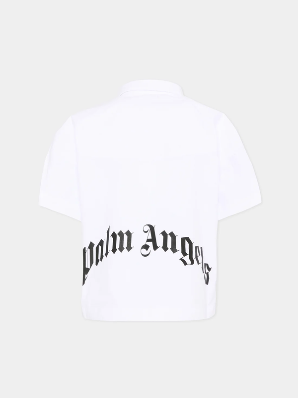 Camicia a maniche corte con logo PBGG003S26FAB001 /2 PALM ANGELS 