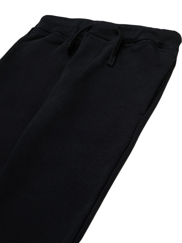 Pantalone bambino nero con stampa Icon