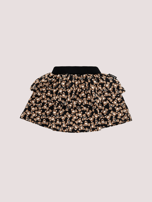 Gonna nera per neonata con Teddy Bear all over<BR/> MDJ01N LDB5C /84923 MOSCHINO 