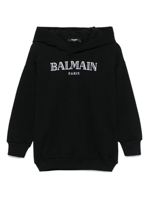 Felpa bambino nera in cotone