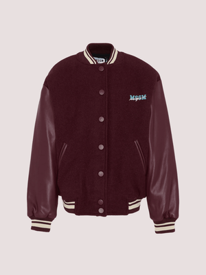 Bomber con logo F5MSJGBO106 /MS034 MSGM KIDS 