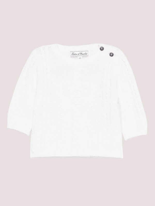 Maglione a trecce CB18071 /13 Tartine et Chocolat 