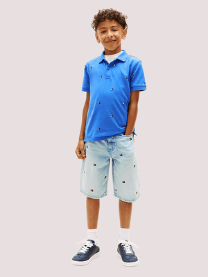 Polo con stampa all over Tommy Hilfiger KB0KB10422J /C6H TOMMY HILFIGER 