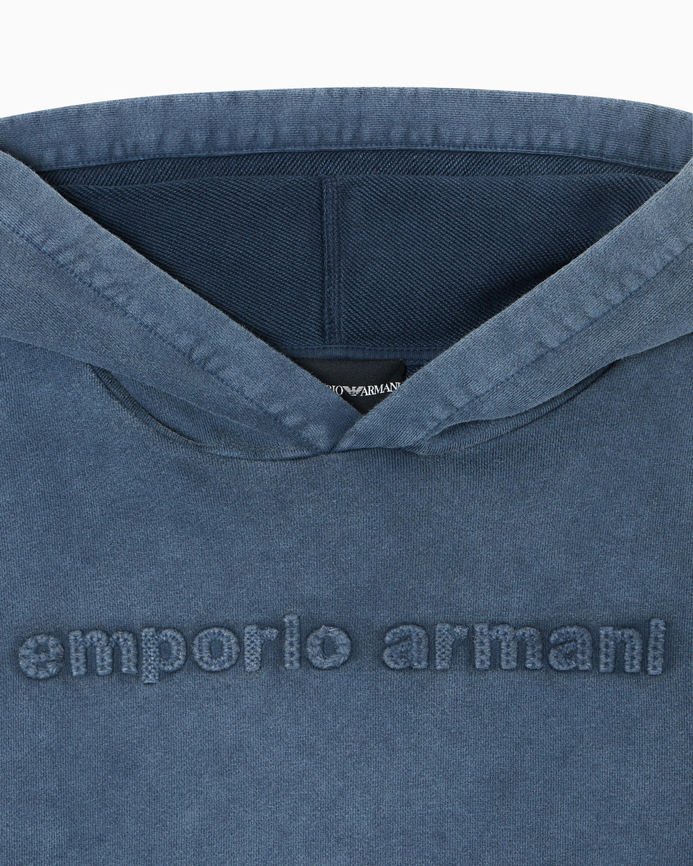 Felpa over fit con cappuccio in jersey tinto capo EB000465 AF16138 /UB130 EMPORIO ARMANI 