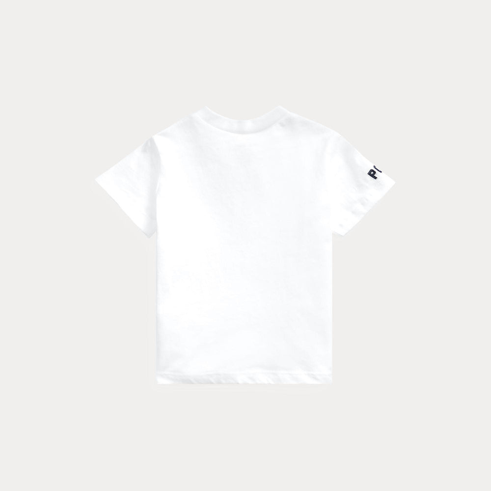 T-shirt in jersey di cotone con l'orso polo 320844731 /001 POLO RALPH LAUREN 