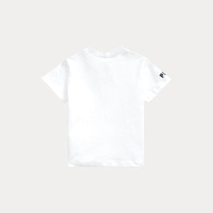 T-shirt in jersey di cotone con l'orso polo 320844731 /001 POLO RALPH LAUREN 