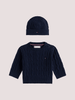 Completo maglia e cappellino in maglia Tommy Hilfiger