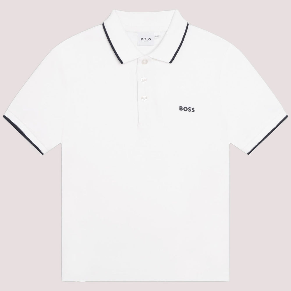 Polo con logo stampato J25P26 /10P BOSS 