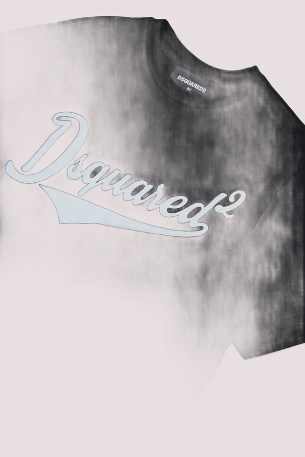 T-shirt girocollo con logo stampato DQ3171 D0ACD /DQ900 DSQUARED2 JUNIOR 