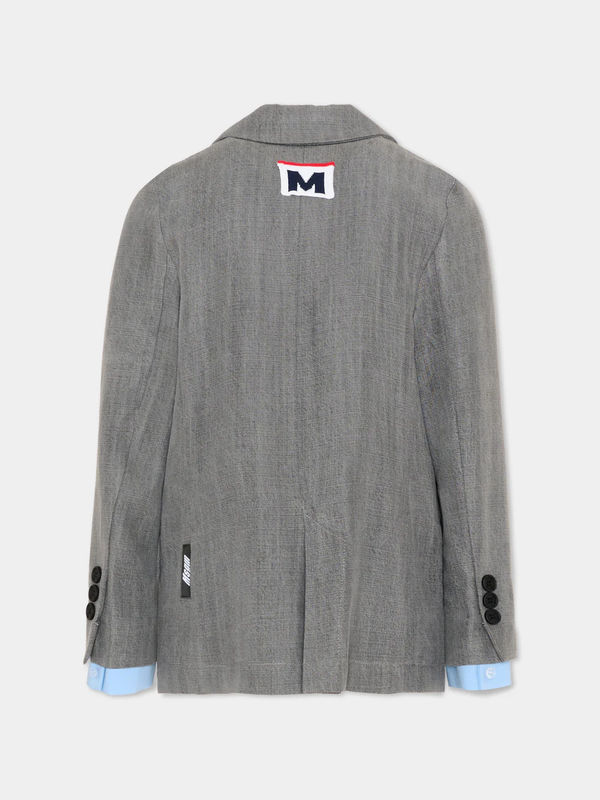 Giacca a due bottoni S6MSJGJK020 /102 MSGM KIDS 