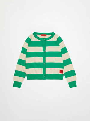 Cardigan a righe con logo MX0296 MX00Z /MX506 MAX&CO KID 