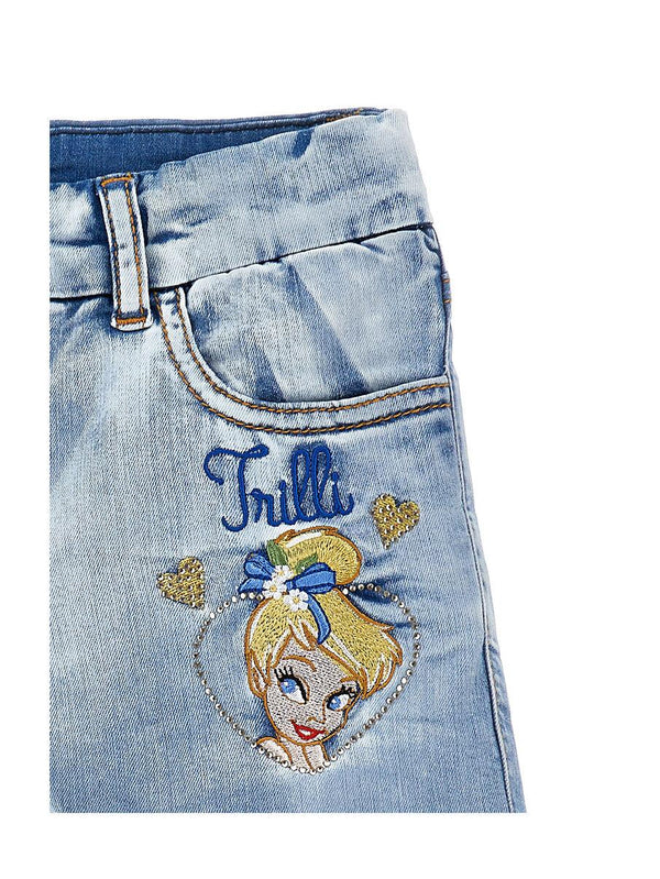 Shorts con Trilli e fiori 19G416 7013 /62 MONNALISA 