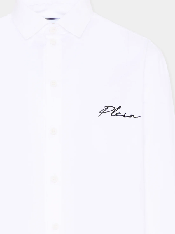 Camicia con logo ricamato S6PHJBSI248 /2 PHILIPP PLEIN JUNIOR 