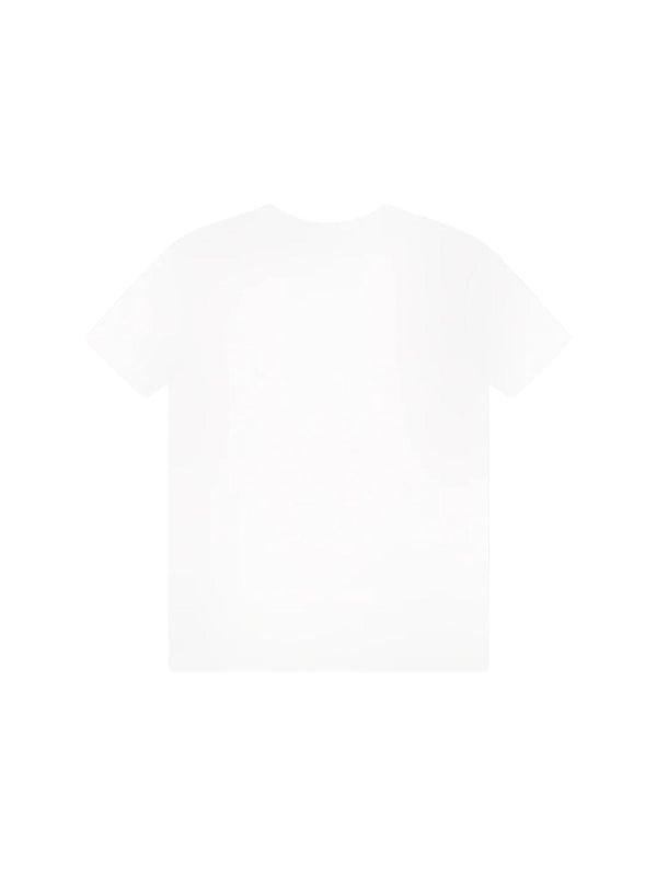 T-shirt neonato bianca con stampa Hilfiger New York