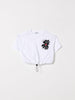 T-shirt cropped con stampa