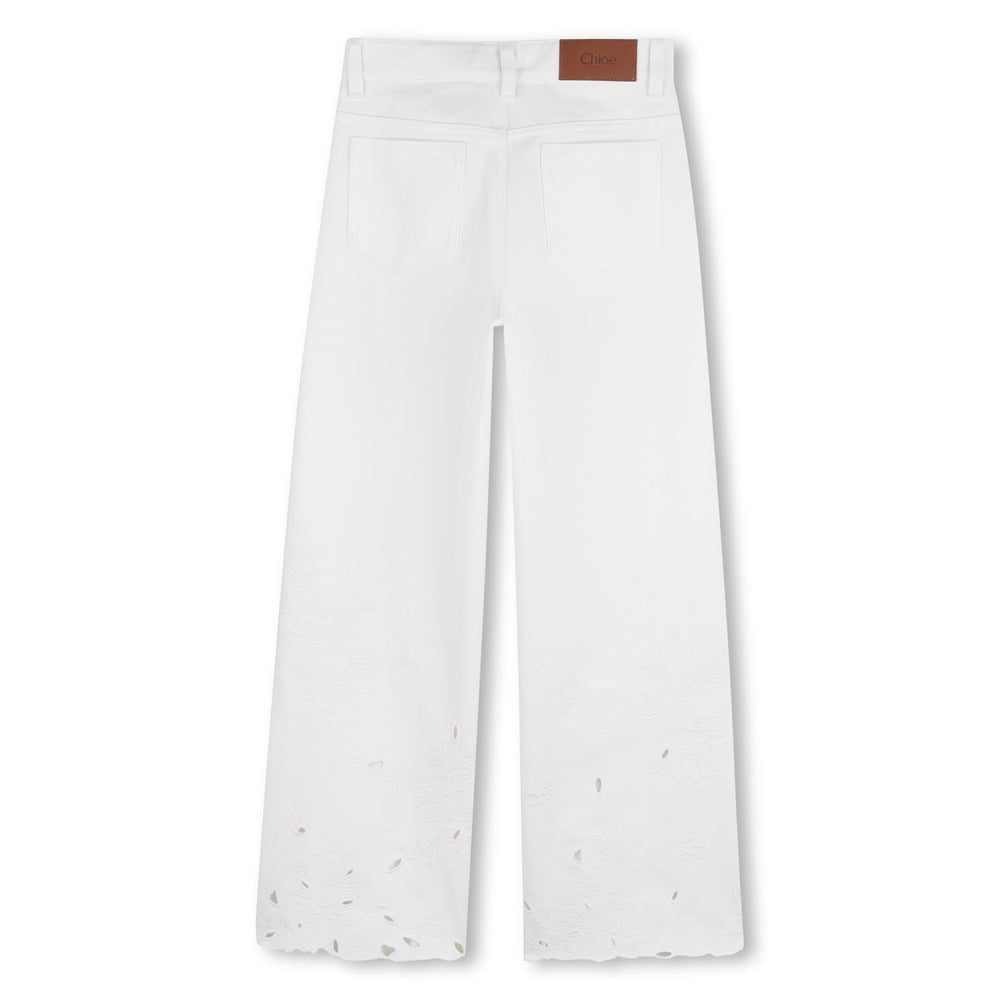 Pantalone con ricami floreale C20832 /117 CHLOE 