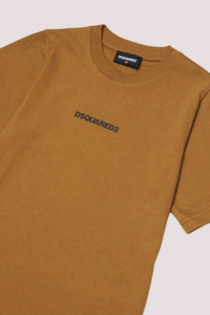 T-shirt con logo effetto gommato DQ2823 D004G /DQ730 DSQUARED2 JUNIOR 