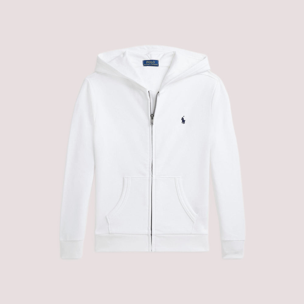 Felpa con cappuccio e zip intera in french terry 322964134 /001 POLO RALPH LAUREN 