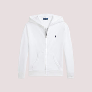 Felpa con cappuccio e zip intera in french terry 322964134 /001 POLO RALPH LAUREN 