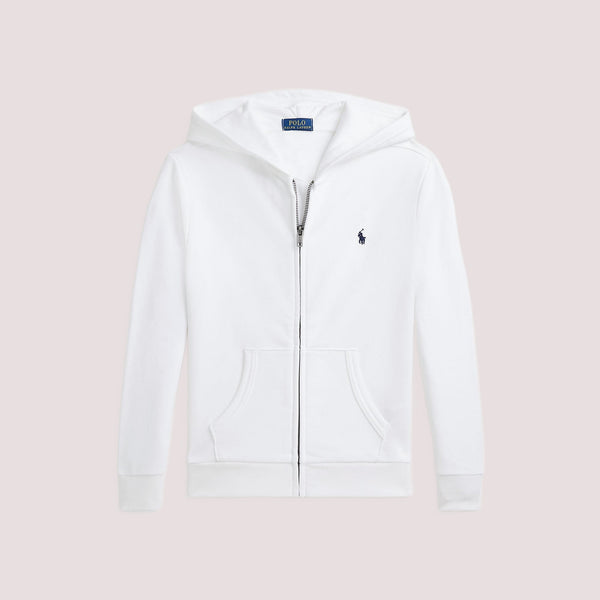 Felpa con cappuccio e zip intera in french terry 322964134 /001 POLO RALPH LAUREN 