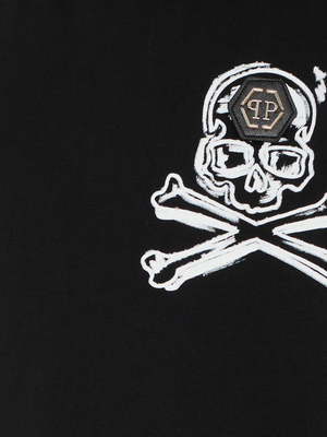 T-shirt con stampa e logo in mettallo S6PHJBTH045 /110 PHILIPP PLEIN JUNIOR 