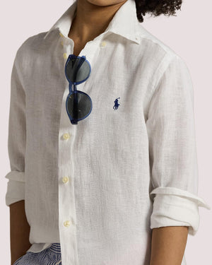 Camicia in lino 323967600 /003 POLO RALPH LAUREN 