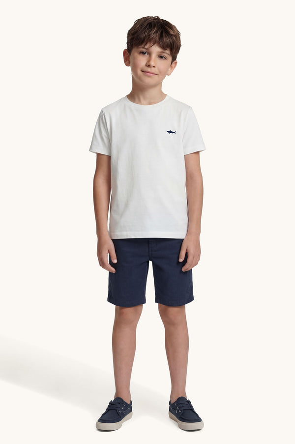 T-shirt con logo ricamato WUM004 LAA54 /10101 PAUL & SHARK 