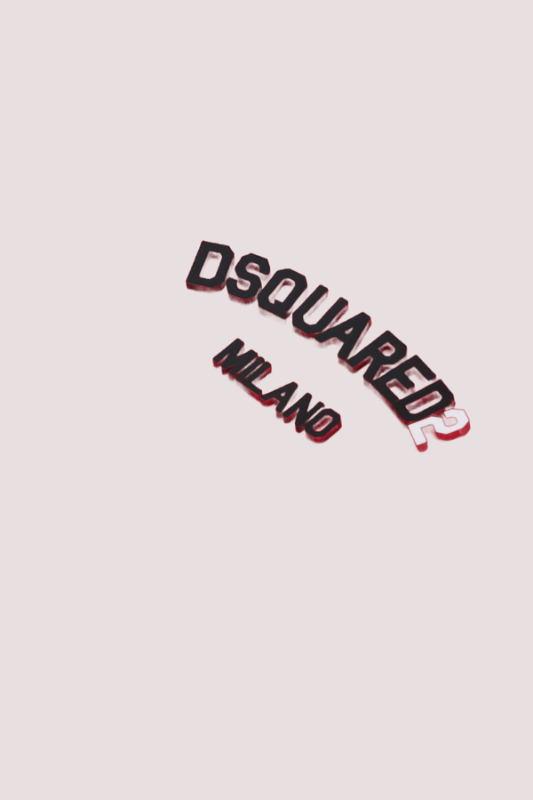 T-shirt girocollo con logo DQ3169 D0AAP /DQ401 DSQUARED2 JUNIOR 