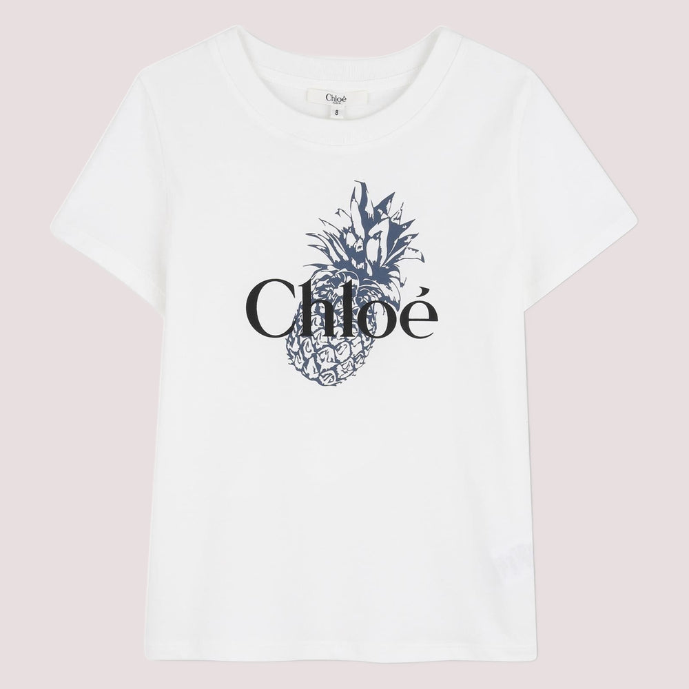 T-shirt con stampa fantasia logata C20855 /117 CHLOE 