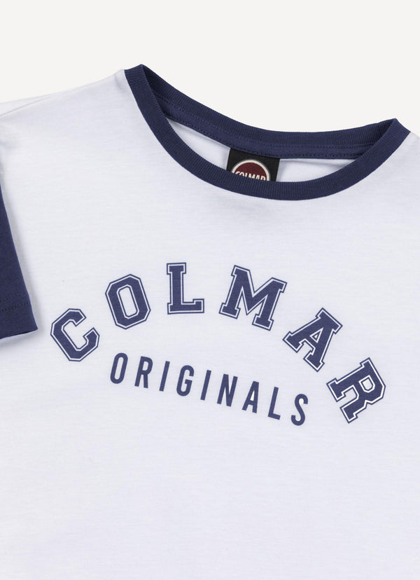 T-shirt logata in cotone 3507 6SH /1 COLMAR 