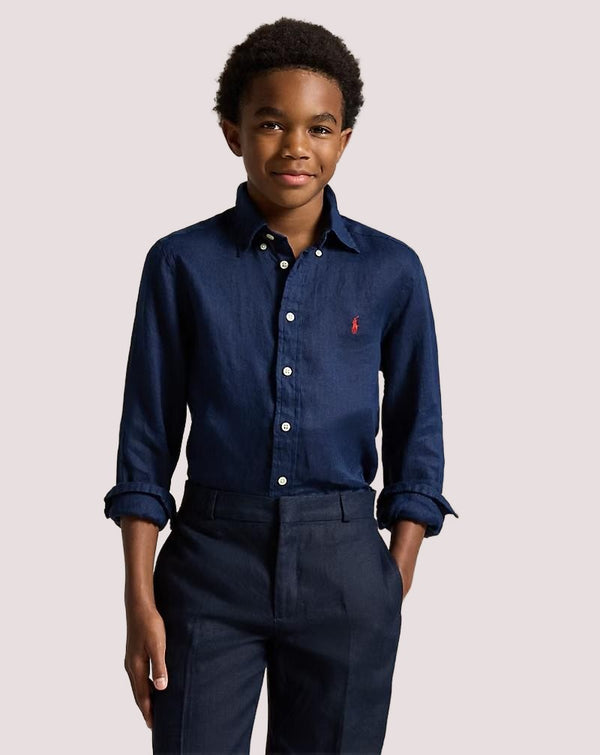 Camicia in lino 323967600 /004 POLO RALPH LAUREN 