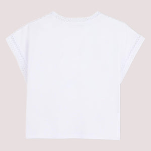 T-shirt con logo D62628 /10P DKNY 