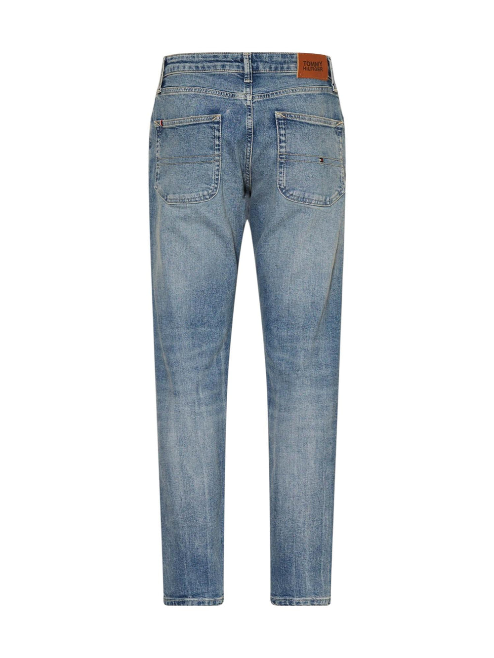 Jeans regular bambino lavaggio vintage in cotone riciclato