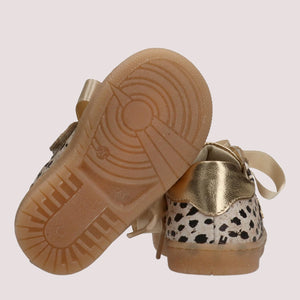 Sneakers basse con stampa animalier beige/gold F1A9 E0492 1917 /X673 ELISABETTA FRANCHI La Mia Bambina 