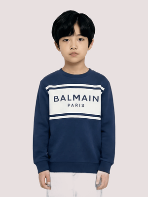 Felpa Balmain con logo frontale BY4P10 Z3183 /617BC BALMAIN 