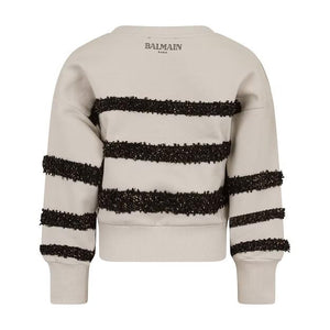 Felpa a righe BX4A20 Z3183 /107OR BALMAIN 