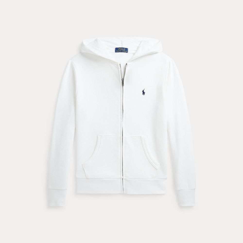 Felpa con cappuccio e zip intera in french terry 323964134 /001 POLO RALPH LAUREN 