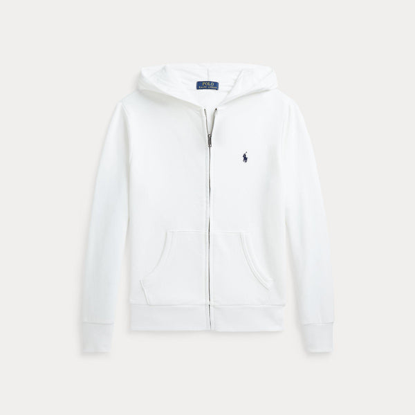 Felpa con cappuccio e zip intera in french terry 323964134 /001 POLO RALPH LAUREN 