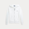 Felpa con cappuccio e zip intera in french terry