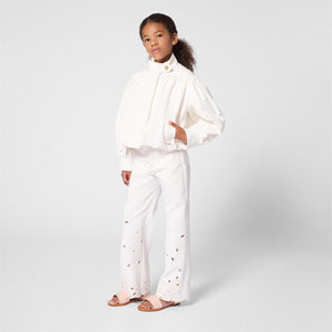 Pantalone con ricami floreale C20832 /117 CHLOE 