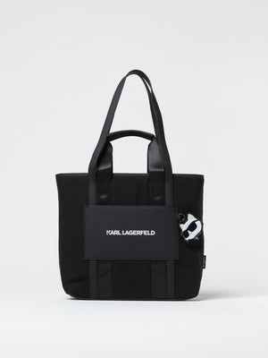 Borsa utility nera con charm Choupette