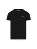 T-shirt bambino nera in cotone a maniche corte