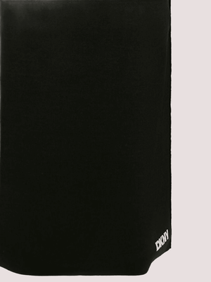 Gonna nera per bambina con logo bianco D62486 /M91 DKNY 