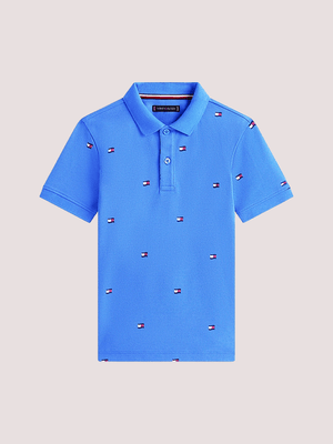Polo con stampa all over Tommy Hilfiger KB0KB10422J /C6H TOMMY HILFIGER 