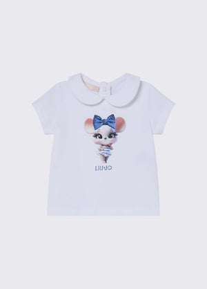 T-shirt con stampa HA6061 JS003 /P9234 LIU JO 