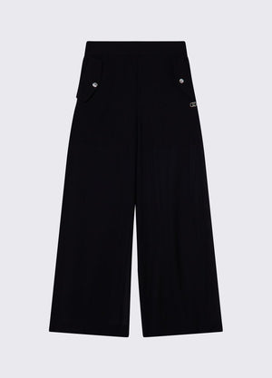 Pantaloni flare con bottoni logati GA6081 T5142 /22222 LIU JO 