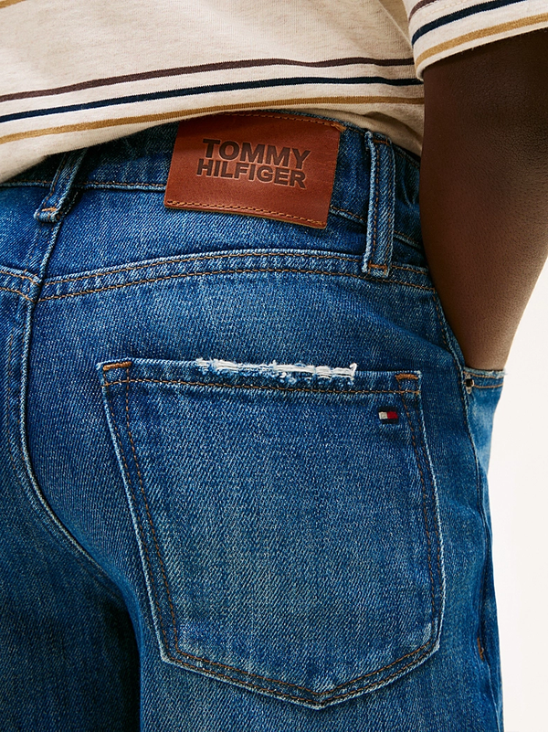 Jeans cinque tasche con effetto used Tommy Hilfiger KB0KB10036T /1BK TOMMY HILFIGER 