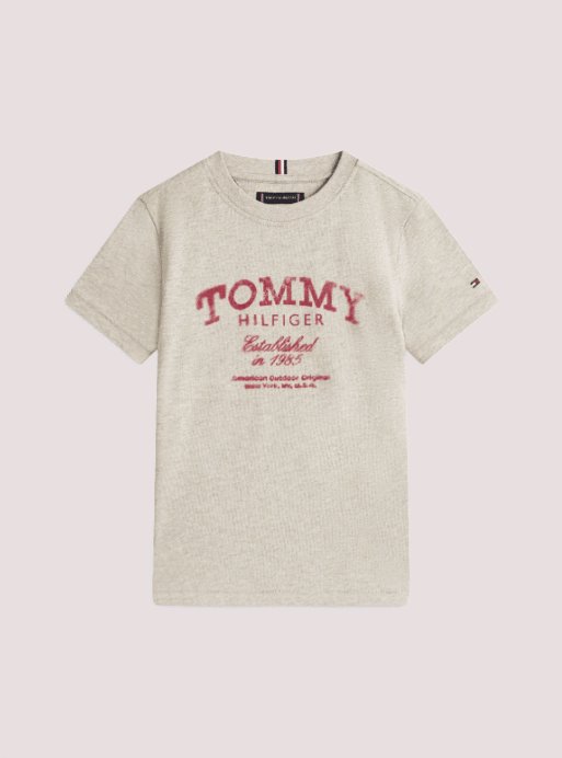 T-shirt con stampa logo Tommy Hilfiger KB0KB10055T /A1G TOMMY HILFIGER 