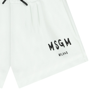 Shorts in felpa con logo stampato S6MSJGSH066 /001 MSGM KIDS 